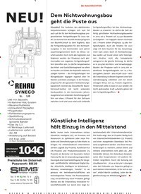 Titelbild der Ausgabe 9/2019 von bb-NACHRICHTEN. Zeitschriften als Abo oder epaper bei United Kiosk online kaufen.