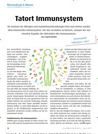Titelbild der Ausgabe 3/2020 von Tatort Immunsystem. Zeitschriften als Abo oder epaper bei United Kiosk online kaufen.