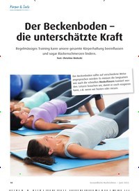Titelbild der Ausgabe 6/2022 von Der Beckenboden – die unterschätzte Kraft. Zeitschriften als Abo oder epaper bei United Kiosk online kaufen.