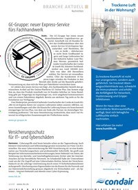 Titelbild der Ausgabe 9/2018 von Nachrichten: GC-Gruppe: neuer Express-Service fürs Fachhandwerk. Zeitschriften als Abo oder epaper bei United Kiosk online kaufen.