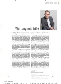 Titelbild der Ausgabe 10/2018 von Wartung mit Brille. Zeitschriften als Abo oder epaper bei United Kiosk online kaufen.