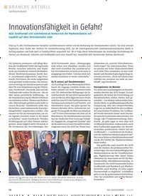 Titelbild der Ausgabe 10/2018 von Sanitärarmaturen: Innovationsfähigkeit in Gefahr?. Zeitschriften als Abo oder epaper bei United Kiosk online kaufen.