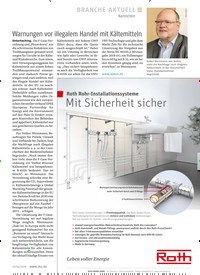 Titelbild der Ausgabe 24/2018 von Nachrichten: Warnungen vor illegalem Handel mit Kältemitteln. Zeitschriften als Abo oder epaper bei United Kiosk online kaufen.