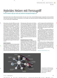Titelbild der Ausgabe 2/2019 von ISH 2019: Hybrides Heizen mit Fernzugriff. Zeitschriften als Abo oder epaper bei United Kiosk online kaufen.