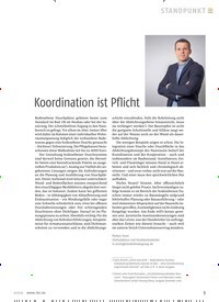 Titelbild der Ausgabe 9/2019 von Koordination ist Pflicht. Zeitschriften als Abo oder epaper bei United Kiosk online kaufen.