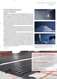 Titelbild der Ausgabe 9/2019 von Nachrichten: Grohe fertigt Armaturen aus dem Drucker. Zeitschriften als Abo oder epaper bei United Kiosk online kaufen.