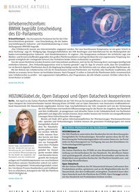 Titelbild der Ausgabe 9/2019 von HEIZUNGSlabel.de, Open Datapool und Open Datacheck kooperieren. Zeitschriften als Abo oder epaper bei United Kiosk online kaufen.
