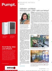 Titelbild der Ausgabe 21/2019 von Nachrichten: Fußboden- und Wandheizungssystem „Cufix“ steht zum Verkauf. Zeitschriften als Abo oder epaper bei United Kiosk online kaufen.