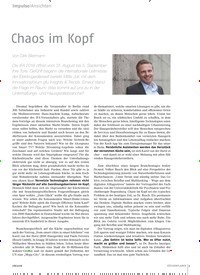 Titelbild der Ausgabe 8/2018 von Impulse/Ansichten: Chaos im Kopf. Zeitschriften als Abo oder epaper bei United Kiosk online kaufen.