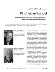 Titelbild der Ausgabe 1/2019 von Kindheit im Wandel. Zeitschriften als Abo oder epaper bei United Kiosk online kaufen.