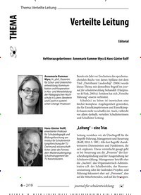 Titelbild der Ausgabe 2/2019 von Verteilte Leitung. Zeitschriften als Abo oder epaper bei United Kiosk online kaufen.