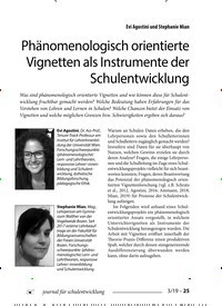 Titelbild der Ausgabe 3/2019 von Phänomenologisch orientierte Vignetten als Instrumente der Schulentwicklung. Zeitschriften als Abo oder epaper bei United Kiosk online kaufen.