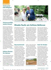 Titelbild der Ausgabe 6/2018 von Rhodo-Taufe am Schloss Bellevue. Zeitschriften als Abo oder epaper bei United Kiosk online kaufen.