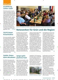 Titelbild der Ausgabe 10/2018 von Netzwerken für Grün und die Region. Zeitschriften als Abo oder epaper bei United Kiosk online kaufen.