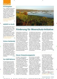 Titelbild der Ausgabe 1/2019 von Förderung für Moorschutz-Initiative. Zeitschriften als Abo oder epaper bei United Kiosk online kaufen.