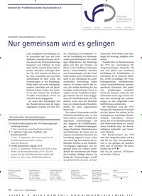 Titelbild der Ausgabe 1/2019 von Verband der Friedhofsverwalter Deutschlands e.V. GRUSSWORT ZUM JAHRESWECHSEL 2018/2019: Nur gemeinsam wird es gelingen. Zeitschriften als Abo oder epaper bei United Kiosk online kaufen.