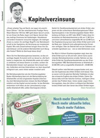 Titelbild der Ausgabe 9/2018 von Zwischenruf: Kapitalverzinsung. Zeitschriften als Abo oder epaper bei United Kiosk online kaufen.