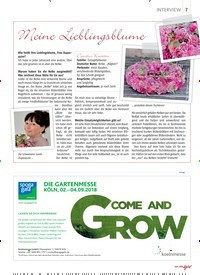 Titelbild der Ausgabe 6/2018 von INTERVIEW: Meine Lieblingsblume. Zeitschriften als Abo oder epaper bei United Kiosk online kaufen.