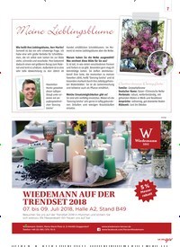Titelbild der Ausgabe 7/2018 von Meine Lieblingsblume. Zeitschriften als Abo oder epaper bei United Kiosk online kaufen.