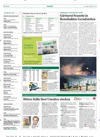 Titelbild der Ausgabe 12/2018 von Marktbericht des Blumengroßmarktes Hamburg und Karlsruhe: Bittere Kälte lässt Umsätze stocken. Zeitschriften als Abo oder epaper bei United Kiosk online kaufen.