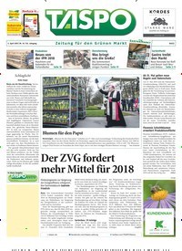 Titelbild der Ausgabe 14/2018 von Der ZVG fordert mehr Mittel für 2018. Zeitschriften als Abo oder epaper bei United Kiosk online kaufen.