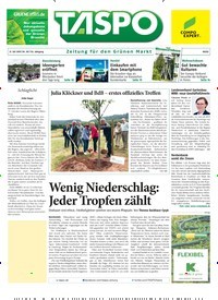 Titelbild der Ausgabe 30/2018 von Wenig Niederschlag: Jeder Tropfen zählt. Zeitschriften als Abo oder epaper bei United Kiosk online kaufen.