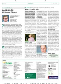 Titelbild der Ausgabe 30/2018 von Was denken Sie? Ist für Gartenbaugeräte eine gemeinsame Akku-Technologie denkbar? Ein Akku für alle. Zeitschriften als Abo oder epaper bei United Kiosk online kaufen.