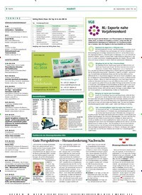 Titelbild der Ausgabe 39/2018 von NL: Exporte nahe Vorjahresrekord. Zeitschriften als Abo oder epaper bei United Kiosk online kaufen.