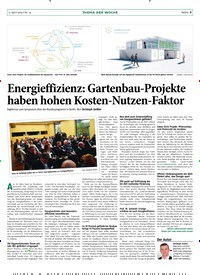 Titelbild der Ausgabe 14/2019 von Energieffizienz: Gartenbau-Projekte haben hohen Kosten-Nutzen-Faktor. Zeitschriften als Abo oder epaper bei United Kiosk online kaufen.