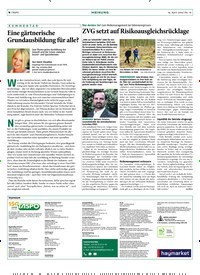 Titelbild der Ausgabe 16/2019 von Was denken Sie? Zum Risikomanagement bei Extremereignissen: ZVG setzt auf Risikoausgleichsrücklage. Zeitschriften als Abo oder epaper bei United Kiosk online kaufen.