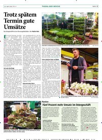 Titelbild der Ausgabe 17/2019 von Trotz spätem Termin gute Umsätze. Zeitschriften als Abo oder epaper bei United Kiosk online kaufen.