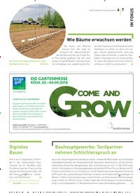 Titelbild der Ausgabe 5/2018 von Bauhauptgewerbe: Tarifpartner nehmen Schlichterspruch an. Zeitschriften als Abo oder epaper bei United Kiosk online kaufen.