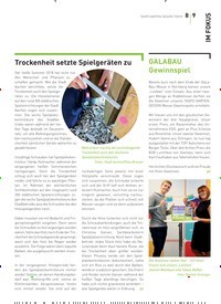Titelbild der Ausgabe 7/2018 von Trockenheit setzte Spielgeräten zu. Zeitschriften als Abo oder epaper bei United Kiosk online kaufen.
