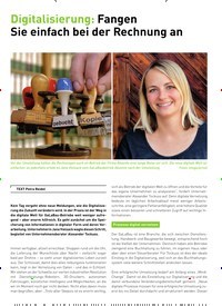 Titelbild der Ausgabe 5/2019 von Digitalisierung: Fangen Sie einfach bei der Rechnung an. Zeitschriften als Abo oder epaper bei United Kiosk online kaufen.