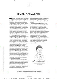 Titelbild der Ausgabe 8/2018 von ATTICUS N°-8: TEURE KANZLERIN. Zeitschriften als Abo oder epaper bei United Kiosk online kaufen.