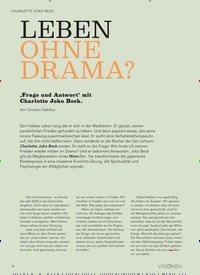 Titelbild der Ausgabe 6/2020 von CHARLOTTE JOKO BECK: LEBEN OHNE DRAMA?. Zeitschriften als Abo oder epaper bei United Kiosk online kaufen.