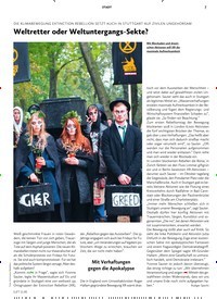 Titelbild der Ausgabe 11/2019 von Weltretter oder Weltuntergangs-Sekte?. Zeitschriften als Abo oder epaper bei United Kiosk online kaufen.