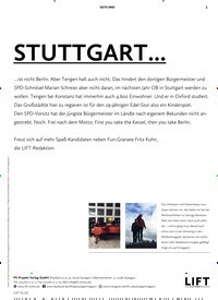 Titelbild der Ausgabe 1/2020 von STUTTGART…. Zeitschriften als Abo oder epaper bei United Kiosk online kaufen.