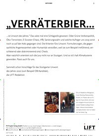Titelbild der Ausgabe 2/2020 von SEITE DREI: „VERRÄTERBIER…. Zeitschriften als Abo oder epaper bei United Kiosk online kaufen.