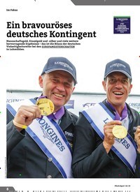 Titelbild der Ausgabe 10/2019 von Ein bravouröses deutsches Kontingent. Zeitschriften als Abo oder epaper bei United Kiosk online kaufen.