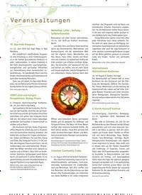 Titelbild der Ausgabe 79/2019 von aktuelle Meldungen: Veranstaltungen. Zeitschriften als Abo oder epaper bei United Kiosk online kaufen.
