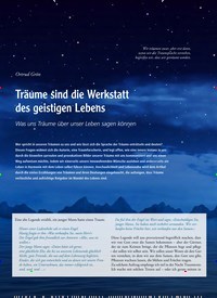 Titelbild der Ausgabe 81/2019 von Ortrud Grön: Träume sind die Werkstatt des geistigen Lebens. Zeitschriften als Abo oder epaper bei United Kiosk online kaufen.