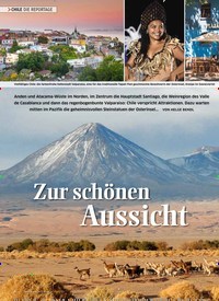 Titelbild der Ausgabe 1/2019 von CHILEDIE REPORTAGE: Zur schönen Aussicht. Zeitschriften als Abo oder epaper bei United Kiosk online kaufen.