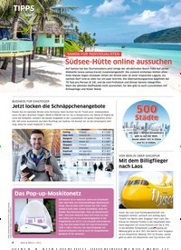 Titelbild der Ausgabe 2/2019 von TIPPS : Das Pop-up-Moskitonetz. Zeitschriften als Abo oder epaper bei United Kiosk online kaufen.