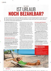 Titelbild der Ausgabe 4/2022 von IST URLAUB NOCH BEZAHLBAR?. Zeitschriften als Abo oder epaper bei United Kiosk online kaufen.