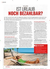 Titelbild der Ausgabe 4/2022 von IST URLAUB NOCH BEZAHLBAR?. Zeitschriften als Abo oder epaper bei United Kiosk online kaufen.