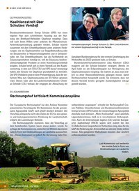 Titelbild der Ausgabe 23/2018 von KURZ UND BÜNDIG: GLYPHOSATAUSSTIEG: Koalitionsstreit über Schulzes Vorstoß. Zeitschriften als Abo oder epaper bei United Kiosk online kaufen.
