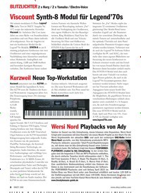 Titelbild der Ausgabe 160/2021 von Viscount Synth-8 Modul für Legend’70s. Zeitschriften als Abo oder epaper bei United Kiosk online kaufen.