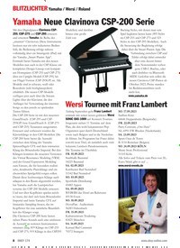 Titelbild der Ausgabe 174/2023 von Yamaha Neue Clavinova CSP-200 Serie. Zeitschriften als Abo oder epaper bei United Kiosk online kaufen.