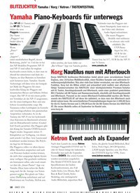 Titelbild der Ausgabe 174/2023 von Yamaha Piano-Keyboards für unterwegs. Zeitschriften als Abo oder epaper bei United Kiosk online kaufen.